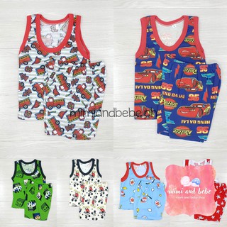 KIDS & BABY Cotton Sando Tank Top and Shorts for Boys