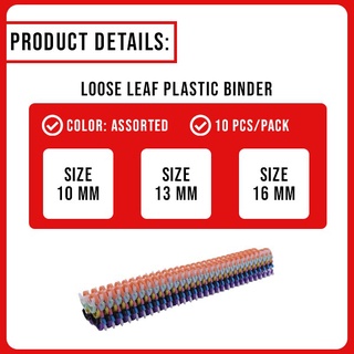 ✑zhyolpl693Officom Loose-leaf Plastic Binder 30 Holes Ring A4 size (10pcs)
