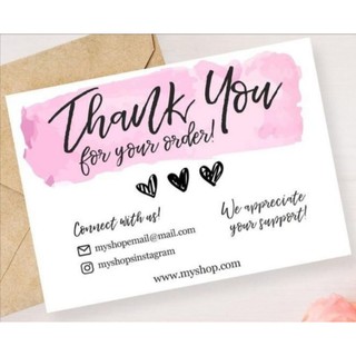 Customized Thank you Card