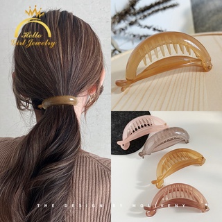 Korean Hairpins Go Out All-match Hairpin Fashion Back Head Horsetail Clip Banana Clip Simple Horizontal Clip Headdress Female
