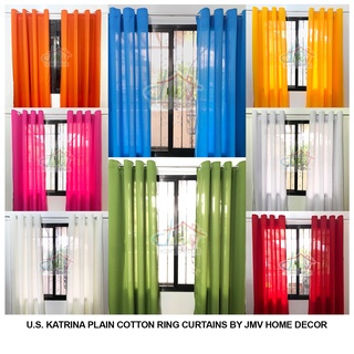 Plain Cotton Ring Curtains - Sold Per Piece