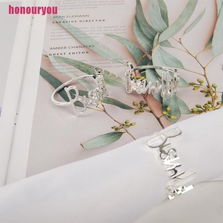 Honouryou@ 6/12Pcs 42Mm Alloy Metal Napkin Rings For Wedding Table Decoration Napkin Holder