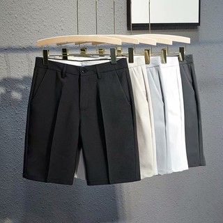 【ST Shop】Ready Stock Business Fashion Shorts Men's Summer Plain Oversized Korean Style Slim Fit Pants (2)