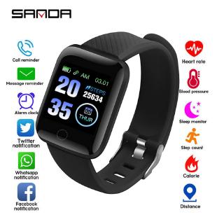SANDA Smart Watch Men Women Fitness Tracker Blood Pressure Wristband Heart Rate Pedometer Waterproof Sports Smart Band for Xiaomi