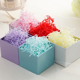 20 Grams Colored Paper Thread Candy Box Gift Boxes Decorations Stuffing Raffia Shredded Paper Valentine's Day Frame Decoration Wedding Gift Box