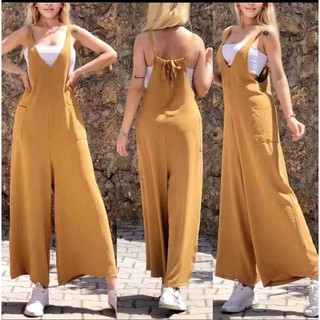 Women's clothing┅♧✼New fashion terno ladies 2in1 tube top and full-length loose jumpersuit strechabl