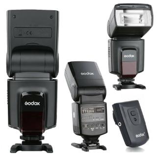 Godox TT520II Flash Speedlite + Trigger Build-in 433MHz Wireless Signal For Canon DSLR SLR Camera