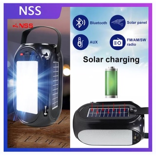 NSS Emergency Weather Radio Portable Solar Hand Crank AM/FM Radio With LED Flashlight