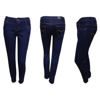 Women's jeans blue casual stretch comfortable cotton denim fashion