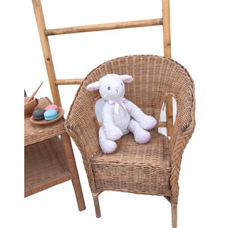 Super comfortable natural colored rattan chair for babies in vintage style, boho, real photos, factory prices (9)