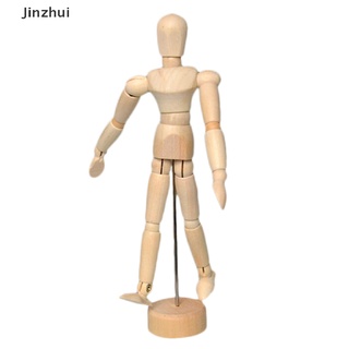 [Jinzhui] 5.5" Drawing Model Wooden Human Male Manikin Blockhead Jointed Mannequin Puppet Hot sell