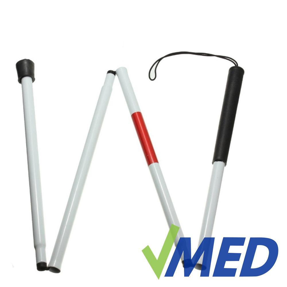 Blind Cane Foldable Walking Stick Walker Aluminum