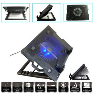 Dual USB Laptop Cooling Pads Stand Adjustable