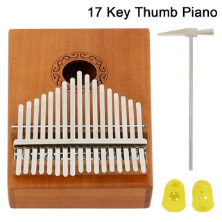 2019Fashion 17 Keys Kalimba Mbira Thumb Piano Solid Wood Finger Piano with Carry (2)