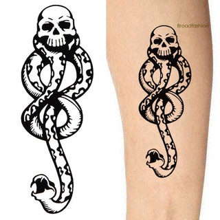 HY.ws.Waterproof Unisex Harry Potter Death Eater Temporary Tattoo Sticker Cosplay