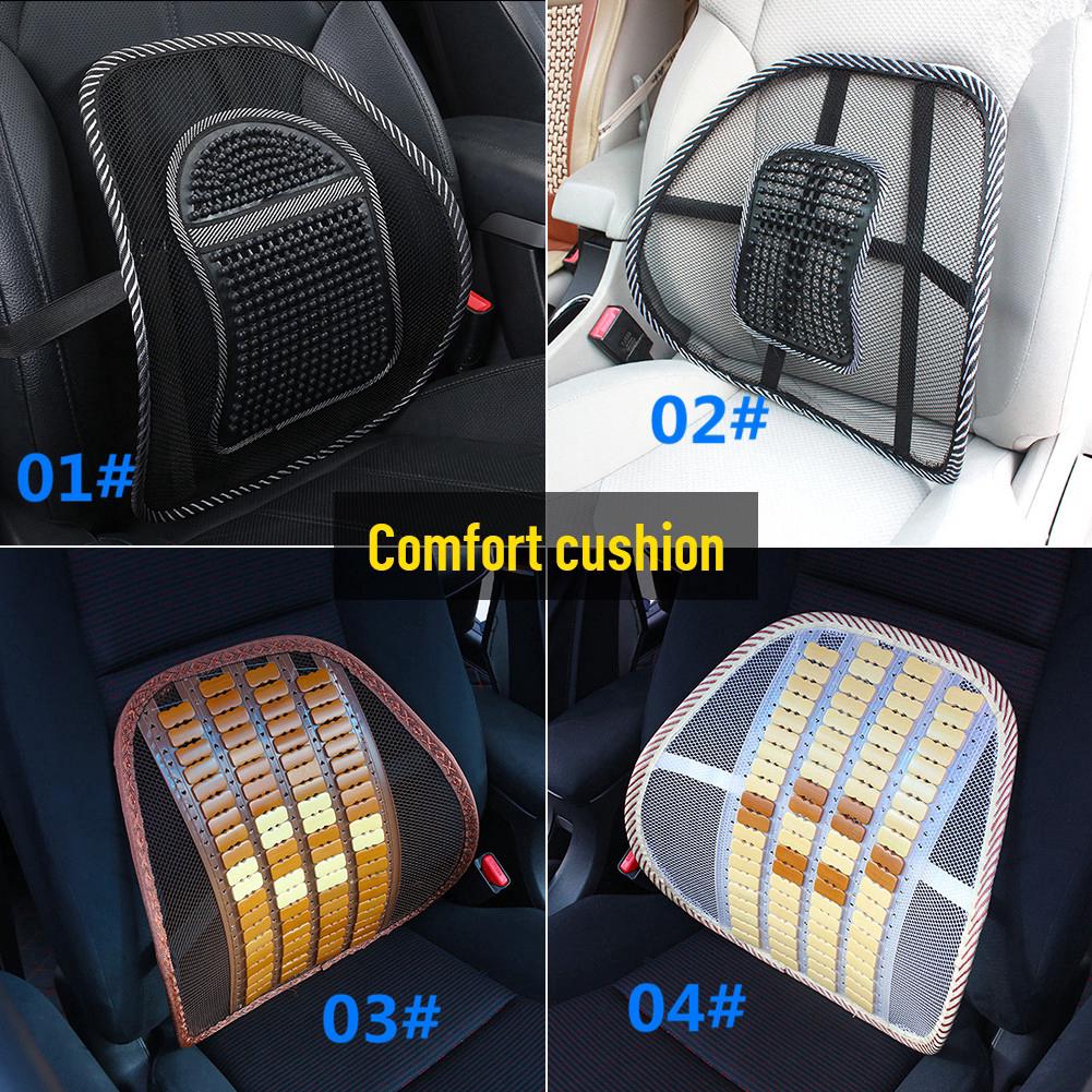 Car Seat Chair Cushion Pad Mesh Lumbar Lower Waist Back Support Breathable Lumbar Massage (2)