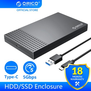 ORICO HDD Case Type-C USB3.1 to SATA3.0 2.5" USB 3.1 Gen1 SSD HDD Enclosure 5Gbps 4TB HDD Enclosure
