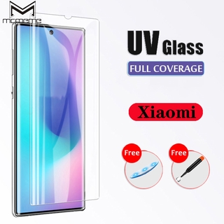 UV Light Full Glue Curved Tempered Glass Xiaomi Mi 11 Note 10 Lite Pro 5G
