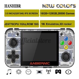 【HOT】ANBERNIC RG350 3.5 inch IPS Screen 64Bit 16GB 2500+ Games Video Game Console Retro Player for