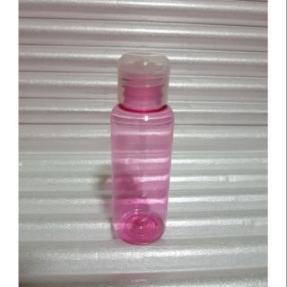 50ml Pink PET Boston Bottle fliptop(5pcs)