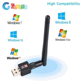 Wireless USB WiFi Adapter Transmitter 300Mbps LAN 802.11 N/G/B Dongle w/Anteena A-162