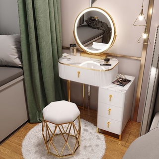 [Free Shipping] Northern European-Style High-Grade Light Luxury Multi-Functional Storage Cabinet Integrated Dresser Makeup Table Small Bedroom Modern Minimalist Dressing Table