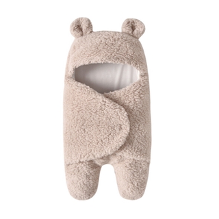 Winter Baby Sleeping Bag Plush Swaddle Multicolor Bear Supplies Wrap Blanket