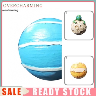 <over> Planet Paste Magnets Adorable Resin Fridge Sticker Easy to Use for Whiteboards