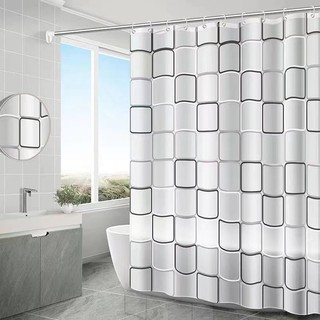 SUPER NO.1☆Bathroom Waterproof shower Curtain 180CM X180cm with hook random dsgn