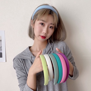 2PCS New Korean Candy Color Sponge Soft Headband Simple Personality Hair Band