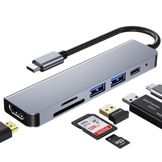 Mosible USB C Hub to HDMI-compatible Rj45 100M VGA Adapter OTG Thunderbolt 3 Dock with PD TF SD Jack