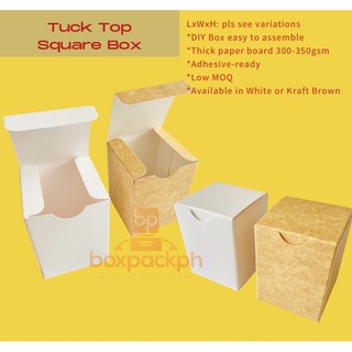 Square Kraft Box packaging gift souvenir products custom box