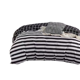 Angbon Duvet Cover Black & White Quilt Cover With Zipper 1 Piece (4)
