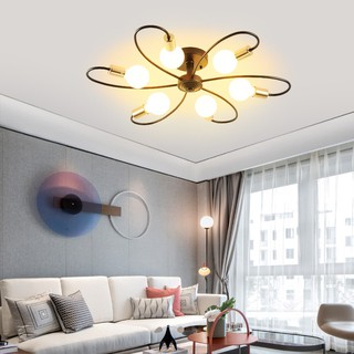 3 /6 Lights Ceiling Light Fixture Modern Sputnik Chandelier Nordic Decoration Lamp Home Lighting