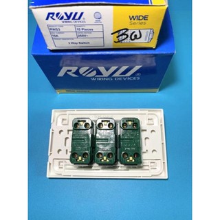 Electrical Circuitry & Parts♟✖Royu 3 Gang 3 Way Switch | Wide Series Wiring Devices