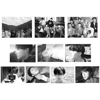 BTS Life Goes On black and white Poster / BTS Life Goes On Posters with FREE Poster Box
