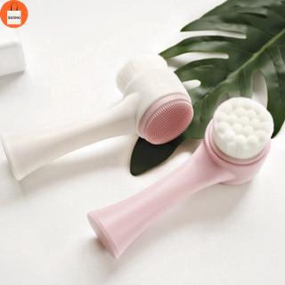 3D Double Sides Facial Cleansing Brush Face Cleaning