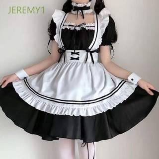 JEREMY1 Cute Cosplay Dress Woman Waitress Costumes Outfit Maid Costume Women Party Lolita Style Lovely Japanese Girls Uniform