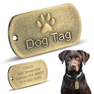 【NORMA】Custom Personalized Dog Tag Laser Engraved Stainless Steel Tag Pet ID