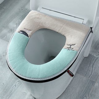 【spot goods】✸Toilet seat toilet mat household toilet seat waterproof sticky Universal Toilet cushion