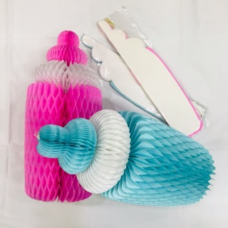 Paper bottle Pink and Blue 50 each