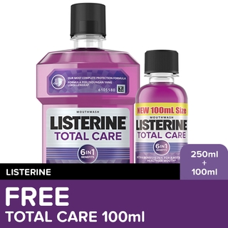 Listerine Total Care Mouthwash 250ml + FREE 100ml