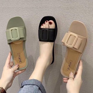 (ADD 1 SIZE )Korean fashion flats sandals for woman