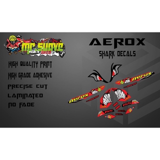 Yamaha Aerox V1 Shark Decals Set