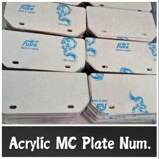 (100pcs)Blank Acrylic MC Plate Number 3mm