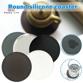 Silicone Drink Coasters Non-Slip Cup Holder Coasters Heat Resistant Cup Mat Soft Coasters Table Placemat