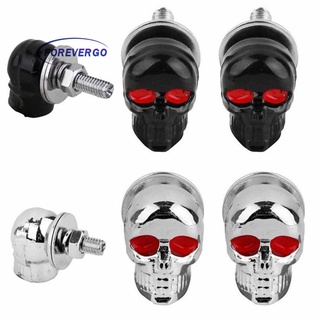 【READY Stock】▤RE License Plate Screws Motorcycle Cap Frame Fastener Bolts Skull Car