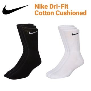 【Ready Stock】☋❀❀Nike Double Swoosh Dri-FIT Cotton Socks