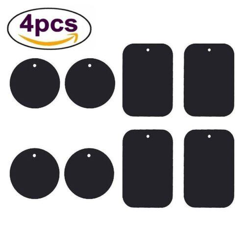 4pcs/set Mount Metal Plate Replace with Adhesive for Magnetic Mount