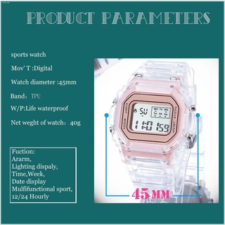 casio watchcouple watch۞✼Transparent DW5600 Square Dial Digital Watch Multifunction Unisex Watches R